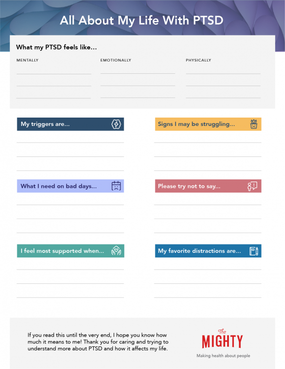 Free Printable Ptsd Worksheets For Adults